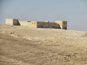 Next to it is the Rujum A-Naka that gave the police its name, a pile of stones belong to the Israelite era.