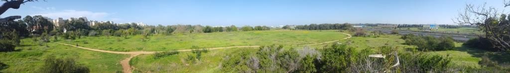  The panorama north from the top of the hill - Pi-Glilot