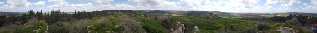 Looking around - the view is magnificent - Latrun