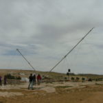 The mast is going up!