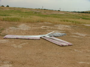 The wings waiting to be installed
