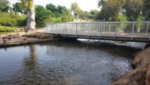 The concrete bridge in closer look - 7 mills