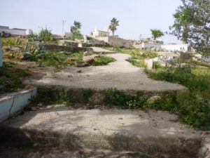 The cemetery on the edge of the village. Separating it from the tell. - Tel Gibeon