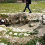 The entrance to the staircase leading to the spring pool - Tel Gibeon