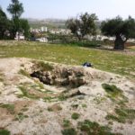 The entrance to the staircase leading to the spring pool - Tel Gibeon