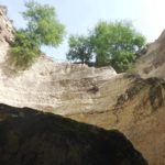 Looking up half the way down - Tel Gibeon