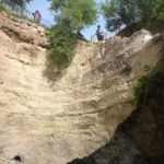 Looking up half the way down - Tel Gibeon