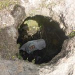 The winery cellars used to hold the jars of wine - Tel Gibeon