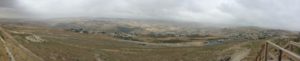 Looking South over the settlements of Nokdim (right) and Tekoa - Herodium