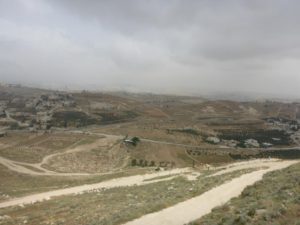 Looking North West you can see the outskirts of Jerusalem - Herodium