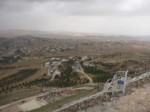 Looking North over the edge Judaean desert from the top of the hill - Herodium