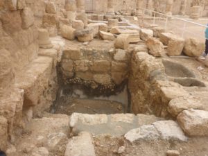 A Miqveh (ritual bath) from the time of the Great Revolt or the Bar Kokhba revolt. - Herodium