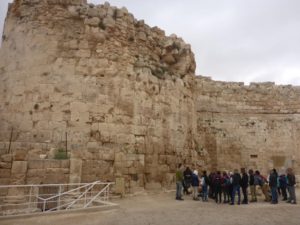 The scale of the main tower on the walls - Herodium