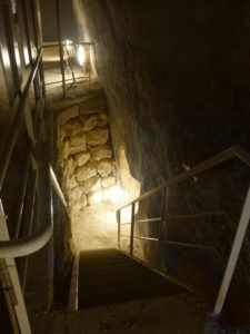 A hall leading to the large cistern with an exhibition on the digging of the theater and the royal hosting hall - Herodium