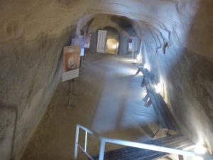 The arches corridor and the entrance hall to the mountain palace, hosting the rest of the exhibition - Herodium