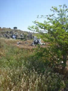 "In memory of Yoav Harob that fell in the area 17.07.1967"  I couldn't find any mention of him. This is after Six day war, and he might have died from a land mine or car accident. Petroleum road