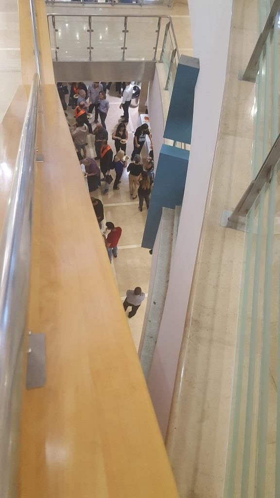 The light refreshments for the Technion graduate students. As a undergraduate student we use to sneak and eat each time there was a ceremony. Now I can without hiding :-) - Technion