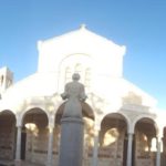 Inside of Saint-Etienne basilica courtyard