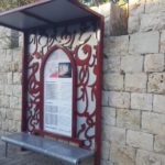 Nablus road explanation sign