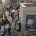 The load on Lod train station on the morning