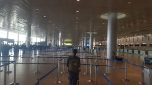 Empty Ben Gurion airport