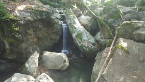 The waterfall in a closer look