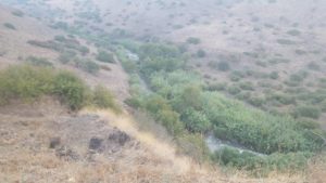 Down below - The Raging Jordan river. The black trail takes you from down there to this view - Raging jordan river