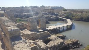 A passageway over the water in Nahal Taninim