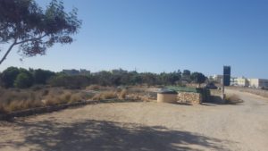 The site of Nahal Taninim sits next to Jiser A-Zarka ("Blue beach") an undeveloped Arab village