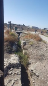 The lower aqueduct part that was abandoned due the error in engineering.