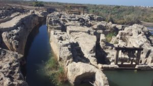 The other side of the water regulatory device on Nahal Taninim dam