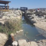 Another look over the regulator water device in Nahal Taninim dam