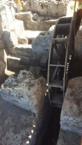 A vertical water wheel in Nahal Taninim. The only in Israel from the Byzantine time.