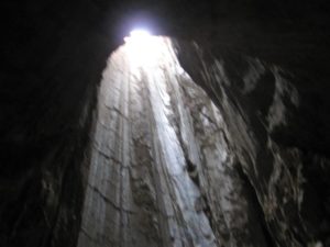 The shaft... Sodom salt cave