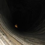 The shaft of colonel salt cave - Sodom salt cave