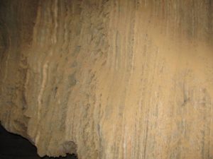 Layers of salt (halite) - Sodom salt cave