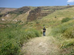 The entrance to trail along the railway - The Hejaz railway tunnel