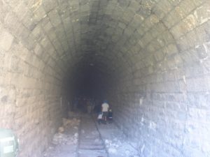 The railway tunnel! This part is of the tunnel is covered with horseshoe arch - The Hejaz railway tunnel