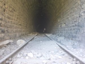 The railway tunnel  from the railway level - The Hejaz railway tunnel
