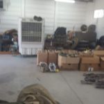 hanger full of military equipment