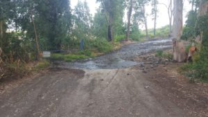 The stream flowing from the pool - officers' pool