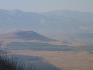 Mount Hermon in the distance - volcanoes