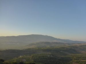 Mount Hermon in the distance