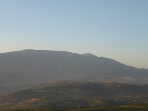 Closer look on the Israeli part of mount Hermon