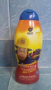 Our Sam the fireman shampoo - superheroes