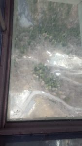 The window on the bottom of the Gondola - La Plange