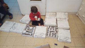 Playing with Ima work - Homeschooling