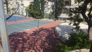 The empty school yard during Yom HaZikaron - Un-Indenpendance day