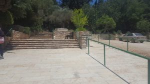 The enterance to military cemetary - 1948 trail