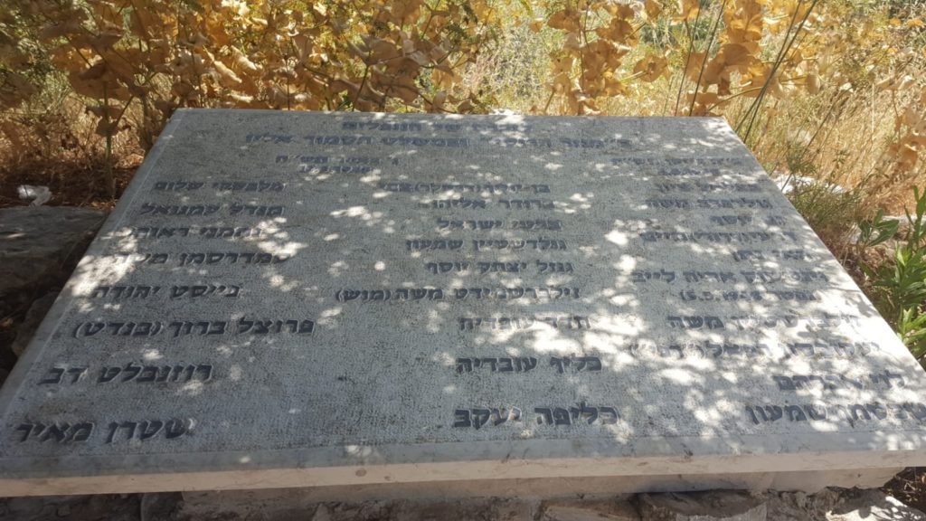The names of the fallen on the Russian Monastery
